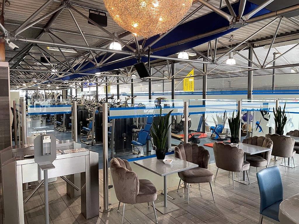 De lounge bij de entree in Voorburg